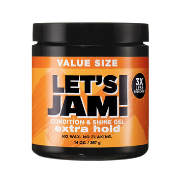 Softsheen Carson Let's Jam! Condition and Shine Gel, for Frizzy Hair and Frizz Control, 14 oz