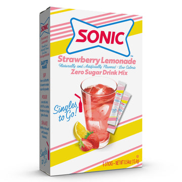 Sonic 6ct Singles-To-Go Sugar-Free Drink Mix, Strawberry Lemonade