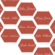 Spec101 Acrylic Place Cards - 2 x 3.5IN Hexagon Acrylic Blanks, 80Pc