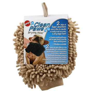 Spot 50070 Clean Paws Dog Drying Mitt, Assorted