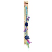Spot Butterfly and Mylar Teaser Wand Cat Toy - Assorted Colors