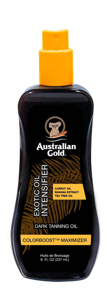 Australian Gold Exotic Oil Tanning Spray with Carrot Oil, Aloe Vera, and Vitamin E, 8 fl. oz