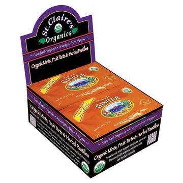 St. Claire's Organics Ginger Pastilles 12 (0.5 oz.) pocket pouches