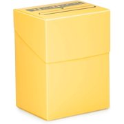 Stratagem The Big Box Card Deck Box w Divider| TCG Box for Baseball Cards, MTG, Trading Card Games| 1 Pack - Yellow