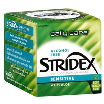 Stridex Acne Control Soft Touch Pads, Sensitive, 55 Ct