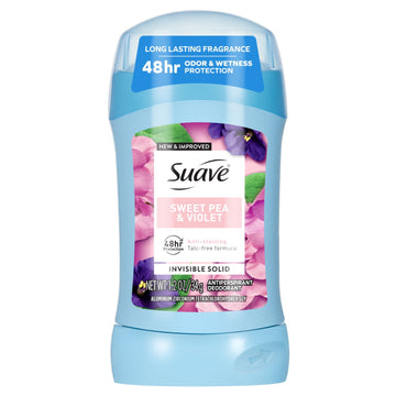 Suave Antiperspirant Deodorant For Women, 48hr Protection, Sweet Pea & Violet, 1.2 oz