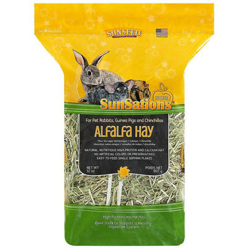 Sun Seed Company SSS88056 Sunnatural Select Summer Sweet Small Animal Alfalfa Hay, 32-Ounce