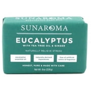 Sunaroma, Eucalyptus With Tea Tree Oil & Ginger Soap Bar 8 oz