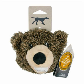 Tall Tails 022266179429 Tall Tails Dog 2 in 1 Grizzly Head Toy - 4 in.