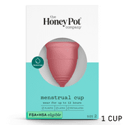 The Honey Pot Company, Menstrual Cup, Size 2 for Medium-Heavy Flow, 1ct.
