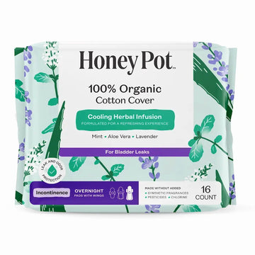 Honey Pot Cooling Incontinence Nighttime Pads 16ct