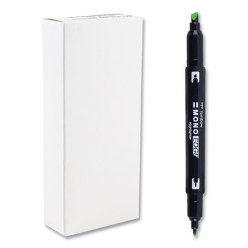 Tombow 56415 Highlighters, Yellow Green Ink, Bullet/chisel Tip, Yellow Green Barrel, 10/box