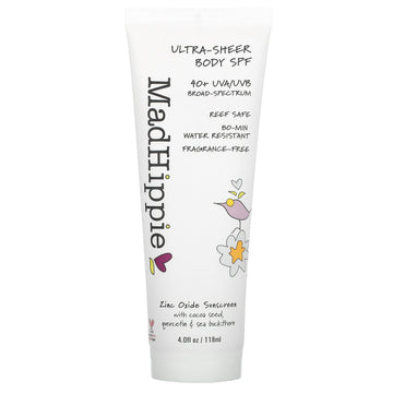 Ultra-Sheer Body SPF, 40+, 4 fl oz (118 ml), Mad Hippie