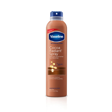 Vaseline Intensive Care Spray Moisturizer For Dry Skin Cocoa Radiant Made with 100% Pure Cocoa Butter,  6.5 oz