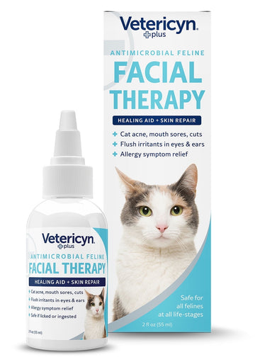Vetericyn Plus Feline Facial Therapy. Healing Aid and Skin Repair. 2 oz.