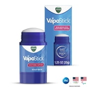 Vicks VapoStick Invisible Solid Balm for Sinus Relief, Non-Medicated Vicks Vapors, 1.25 oz
