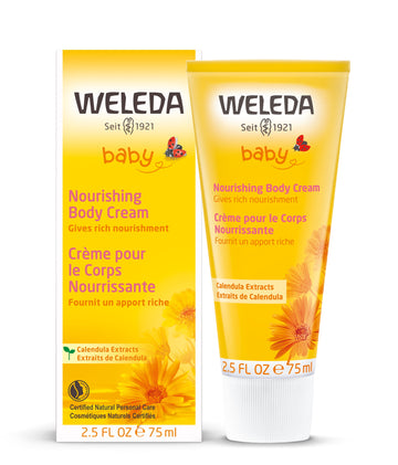 Weleda Baby Nourishing Body Cream with Calendula Extracts, 2.5 fl oz