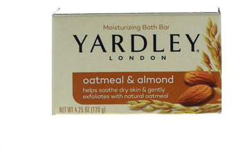 Yardley Oatmeal & Almond Bath Bar, 4.25 oz 6 Pack