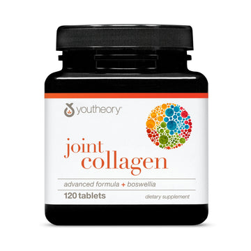 Youtheory Joint Collagen, Advanced Formula + Boswellia, 120 Tablets