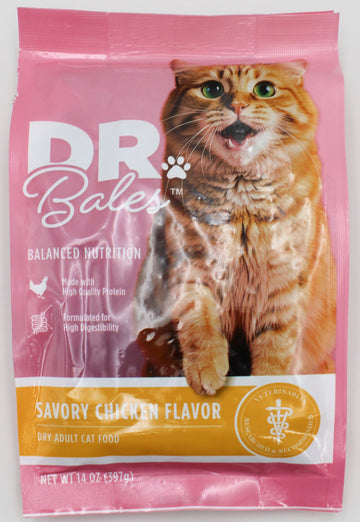 DR.BALES DRY CAT FOOD CHICKEN FLAVOR 14oz. EXP 4/1/2027