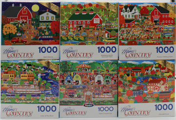 HOME COUNTRY 1000pc PUZZLE ASSORTMENT.