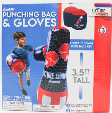 FRANKLIN FUTURE CHAMPS INFLATABLE BOXING BAG & BOPPERS
