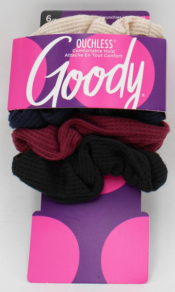 GOODY WAFFLE SCRUNCHIE MULTI 6ct NI