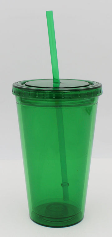 16OZ ACRYLIC PATIO TUMBLER - GREEN