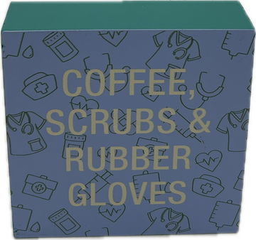 COFFEE SCRUBS SIGN 4"x4"