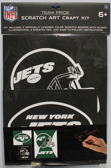 NFL NEW YORK JETS SCRATCH ART CRAFT KIT