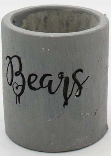 NFL CHICAGO BEARS CEMENT PLANTER -4IN -EMPTY