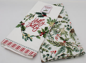 18''x28'' SET OF 2 DISHTOWELS - JOLLY