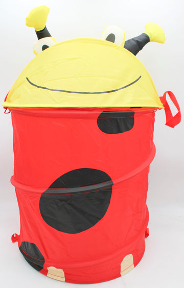15''x22'' FOLDABLE STANDING HAMPER - LADYBUG