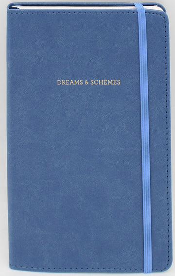 CR GIBSON 5.25" x 8.25" BLUE LEATHERETTE JOURNAL - 240 PGS