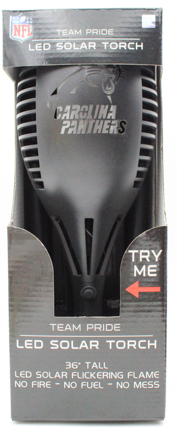 NFL CAROLINA PANTHERS LED SOLAR TORCH  36"