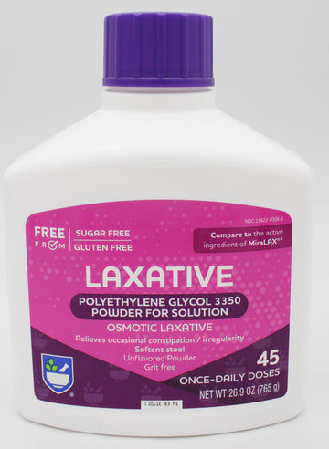 RITE AID LAXATIVE POWDER 45 DOSES 26.9oz EXP 11/30/2027 COMPARES TO MiraLax