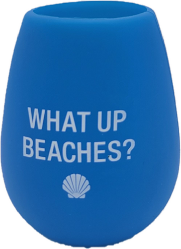 WHAT UP? SILICONE WINE CUP 12.5oz