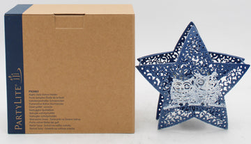PARTYLITE NIGHT OWLS STAR SHAPE VOTIVE HOLDER 5"W x 9"H