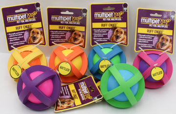 MULTIPET BOINGO BALL DOG TOY - 3.5"