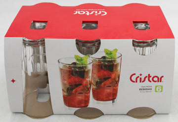 NOVA BEVERAGE GLASS SLEEVE SET 6ct 12oz