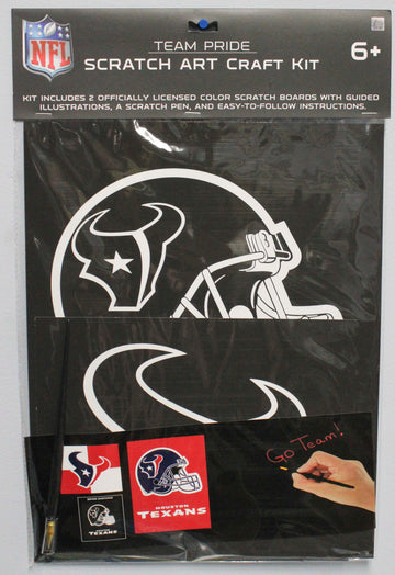 NFL HOUSTON TEXANS SCRATCH ART CRAFT KIT