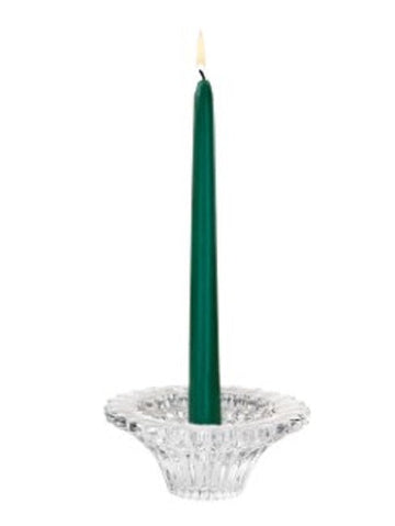 PARTYLITE TAPER CANDLE UNSCENTED GREEN 6ct 10"