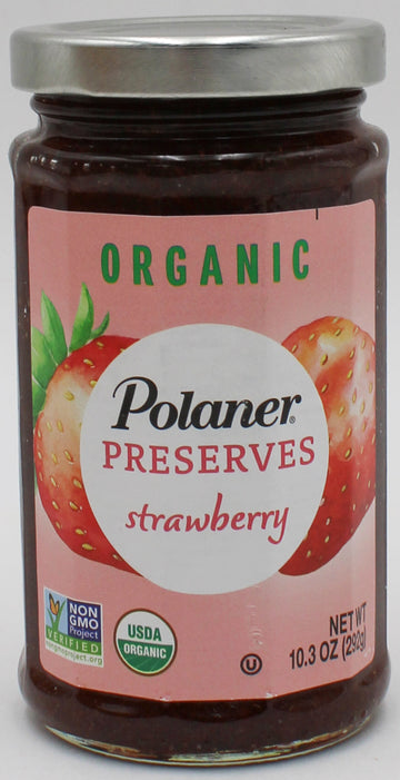 POLANER ORGANIC STRAWBERRY PRESERVES 10.3 Oz BB 1/27/27